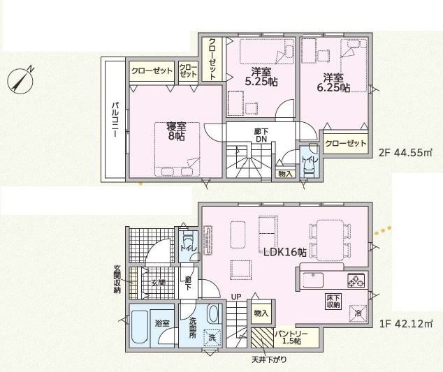 加古川市野口町良野第13　全1邸　1号棟 間取り図