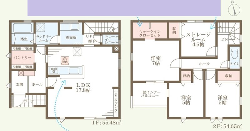 西脇市西脇15期　全1邸　1号棟     間取り図