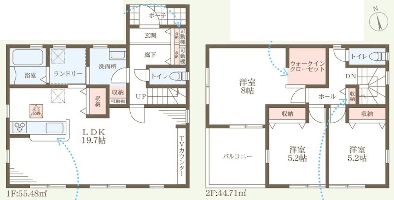 西脇市西脇16期　全1邸　1号棟     間取り図