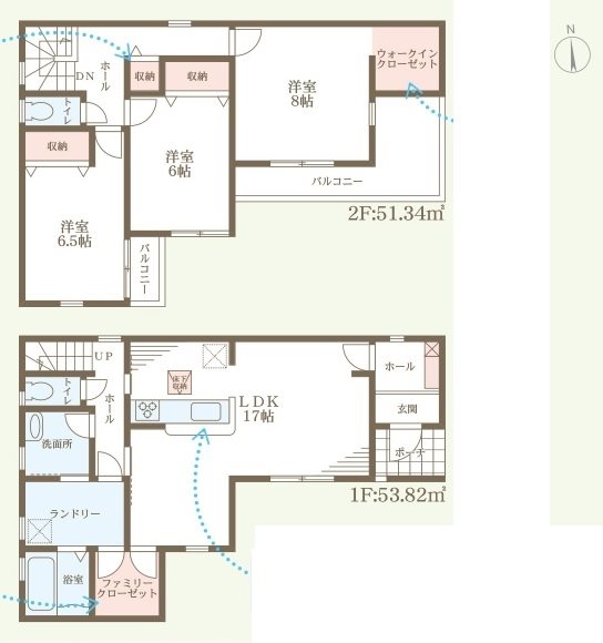 加古川市尾上町養田9期　全1邸　1号棟 間取り図