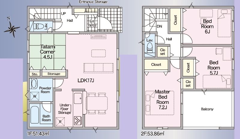 姫路市庄田第3　全1邸　1号棟     間取り図