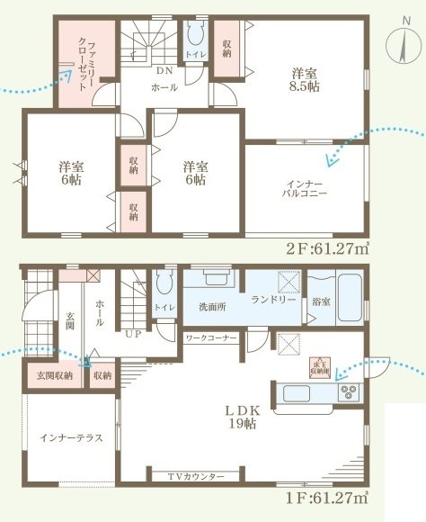 赤穂市片浜町3期　全3邸　1号棟   間取り図