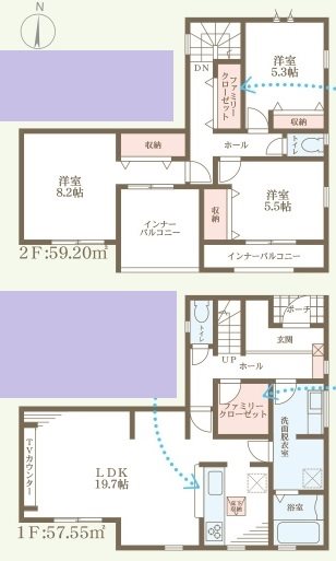揖保郡太子町立岡　全2邸　2号棟   間取り図