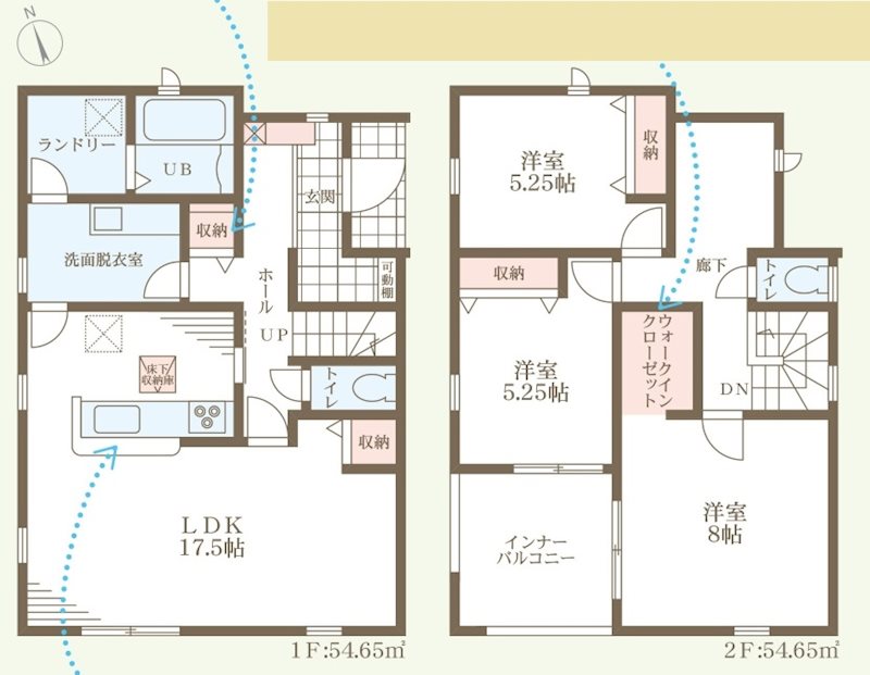 加東市北野　全4邸 　4号棟     間取り図
