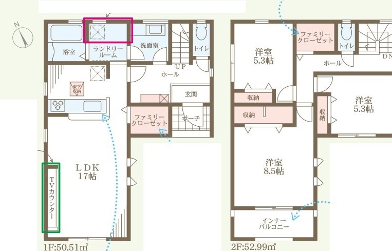 姫路市玉手3期　全1邸 　1号棟  間取り図