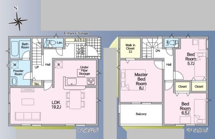姫路市広畑区西蒲田第18　全2邸　2号棟  間取り図