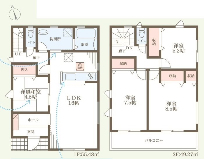 姫路市城東町　全1邸　1号棟 間取り図