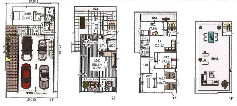 モア・エクセレンス　渋谷南平台町 建物プラン例（間取り図）