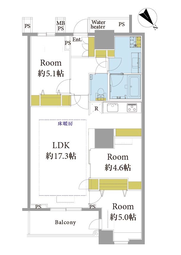 ＴＨＥ　ＴＯＫＹＯ　ＴＯＷＥＲＳ 間取図・土地図