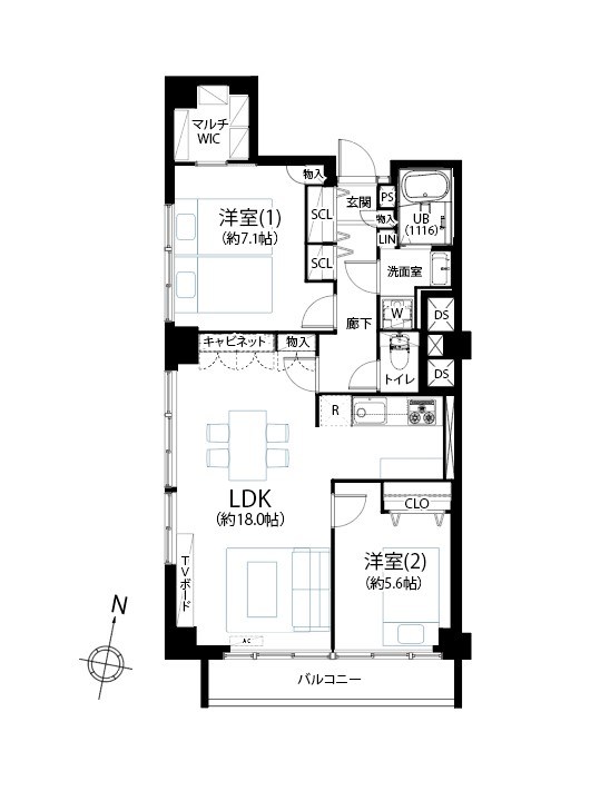 パレス三條 間取図・土地図
