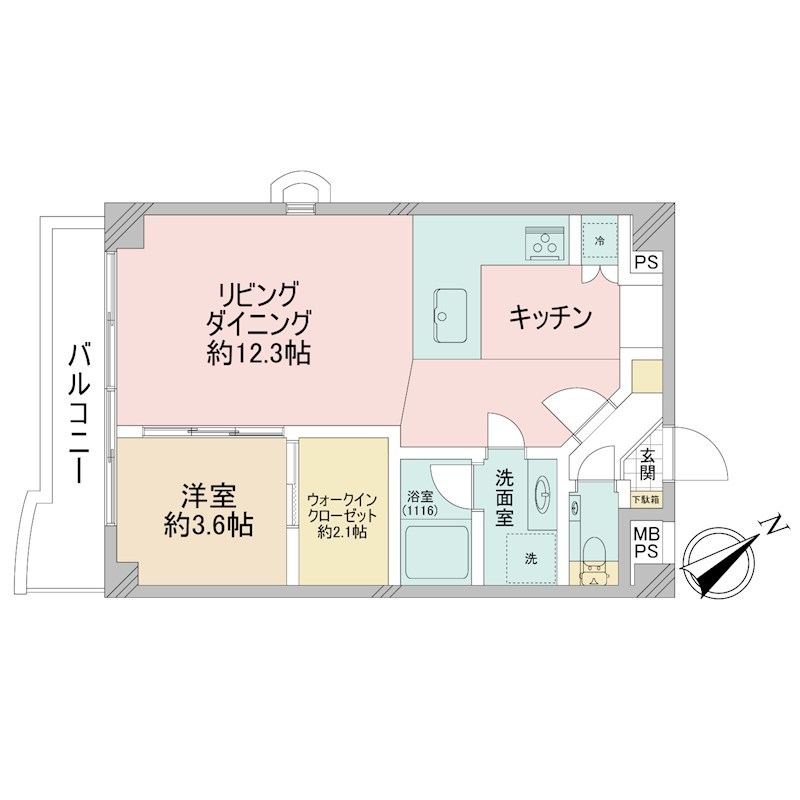 ルイマーブル乃木坂 間取図・土地図