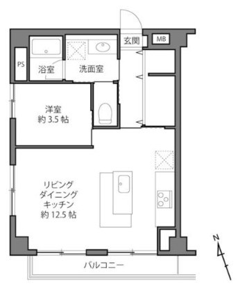 ライオンズマンション小石川 間取図・土地図