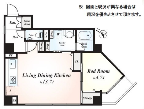 ＳＵＮ麻布十番 間取図・土地図