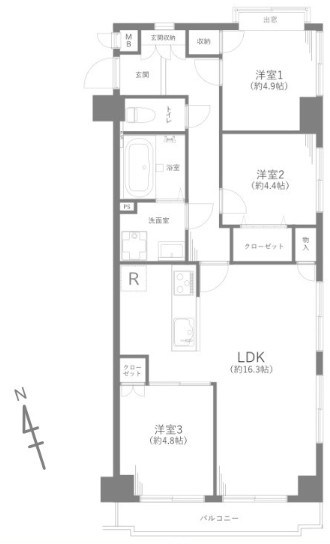 エンゼルハイム大森南 間取図・土地図