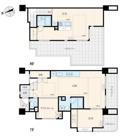リリーベル高円寺スクエア 間取図・土地図