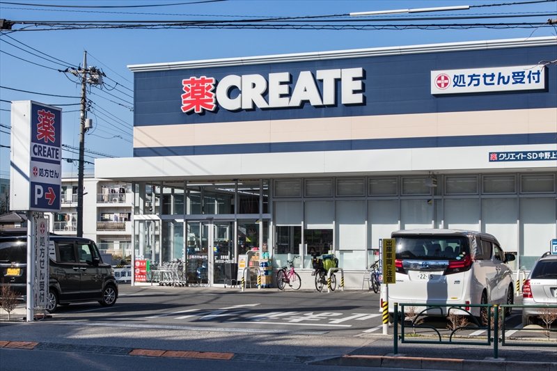 中野区上鷺宮２丁目　売地　2区画 ドラッグストア