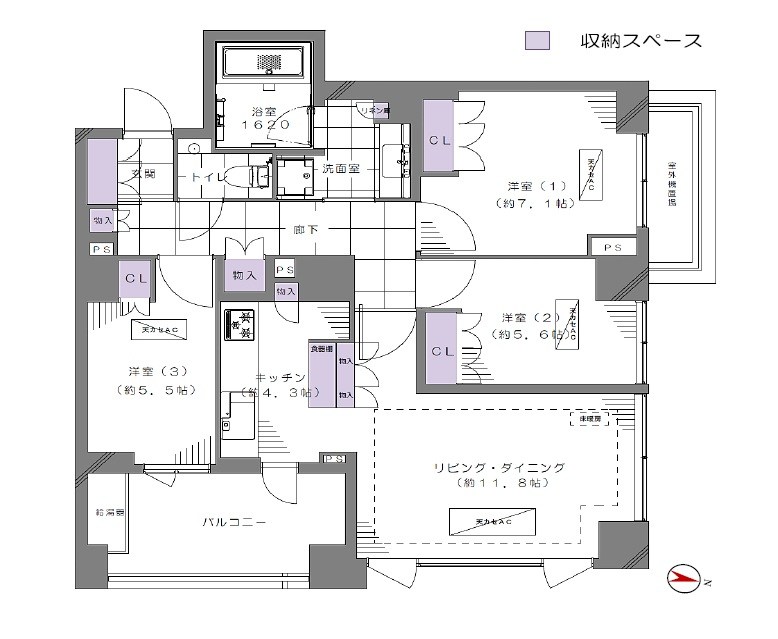 グランスイート広尾 間取図・土地図