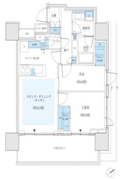 パークタワー大森 間取図・土地図