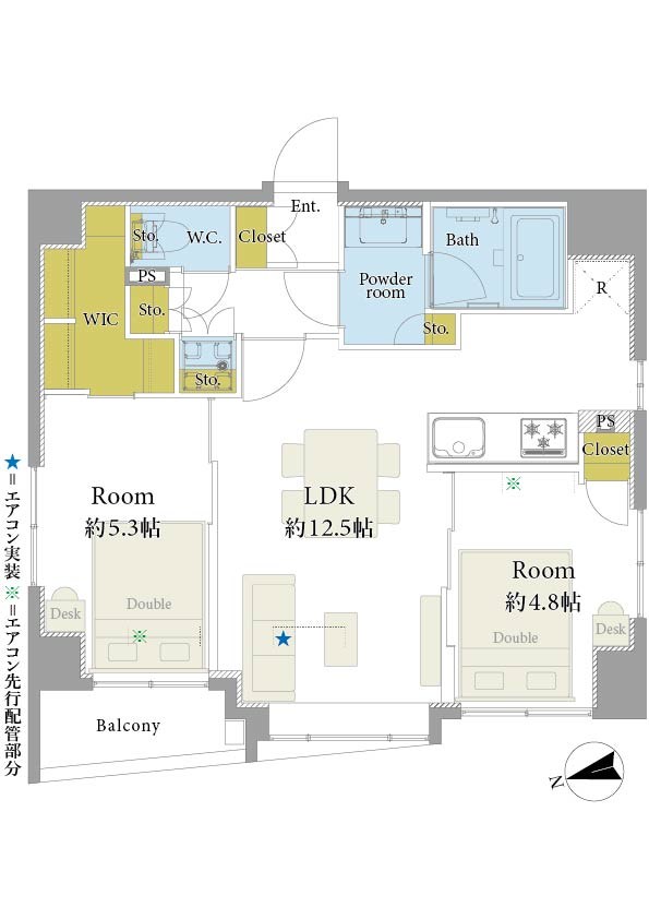 八丁堀アムフラット 間取図・土地図