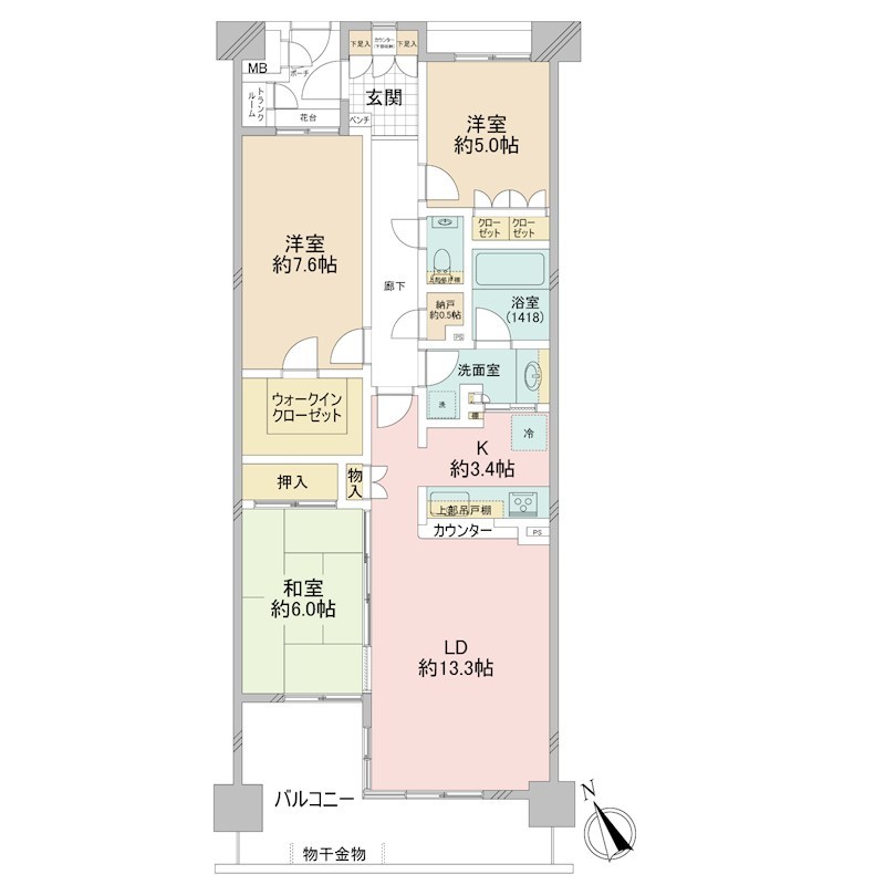 グレーシアガーデン溝の口 間取図・土地図