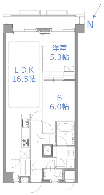 サンビューハイツ渋谷 間取図・土地図
