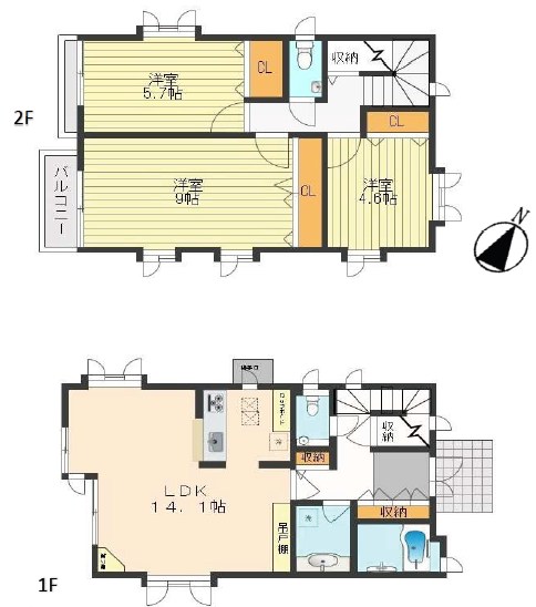 世田谷区喜多見６丁目　中古戸建　限定1棟 間取図・土地図