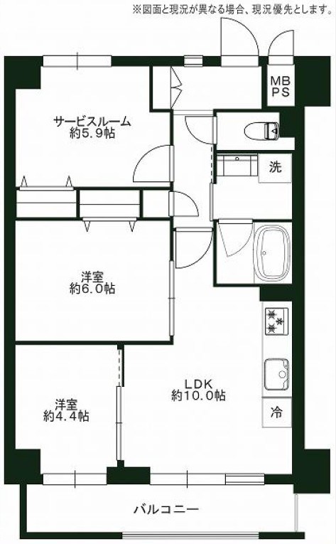 ライオンズステーションプラザ千歳烏山 間取図・土地図