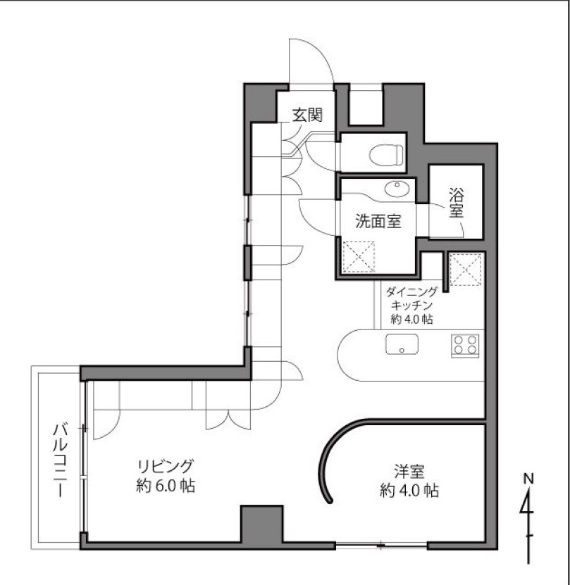 レジェンド浅草 間取図・土地図