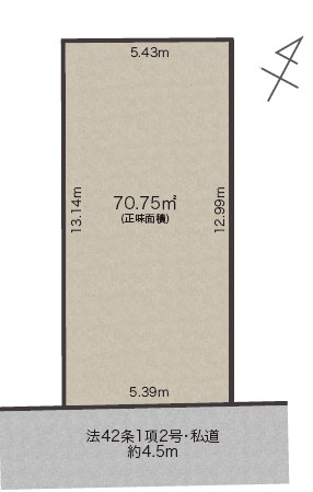 品川区荏原７丁目　新築戸建　全1棟 区画図