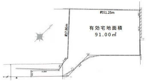 渋谷区猿楽町　売地　限定1区画 間取図・土地図