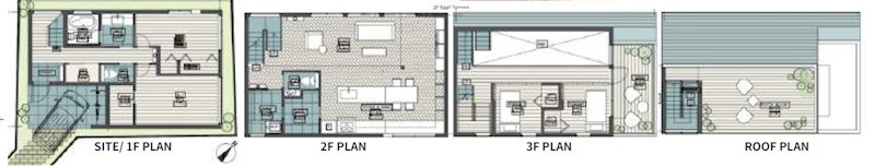 渋谷区猿楽町　売地　限定1区画 建物プラン例（間取り図）