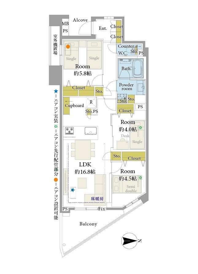 グランフォート青淵閣 間取図・土地図