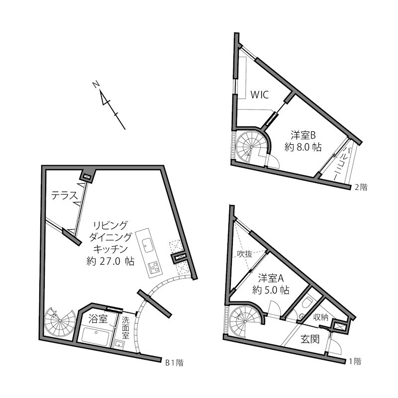 成城テラス 間取図・土地図