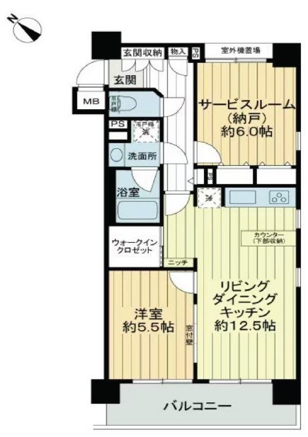 秀和溜池山王レジデンス 間取図・土地図