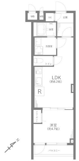 ウィスタリア元麻布 間取図・土地図
