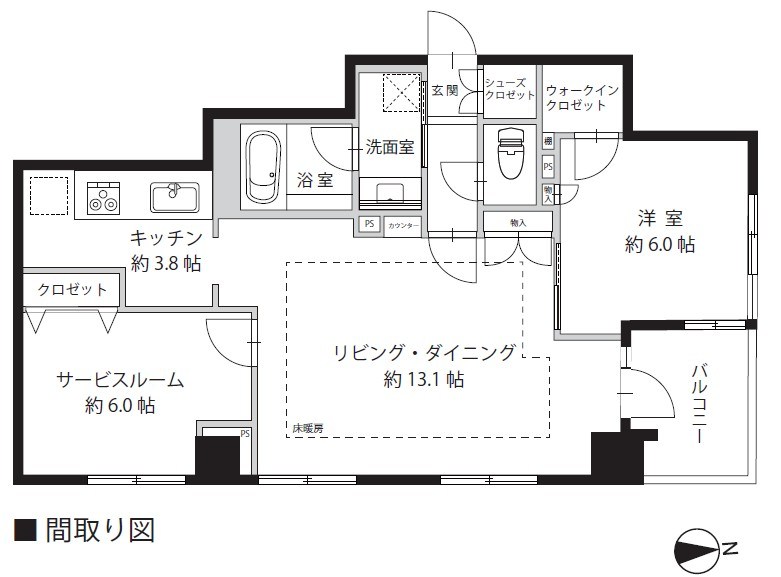 グランディ市谷柳町 間取図・土地図