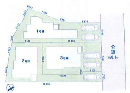 川崎市宮前区馬絹１丁目　新築戸建　1号棟 全体区画図