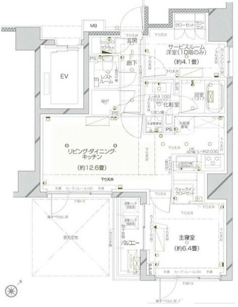 ピアース銀座レジデンス 間取図・土地図