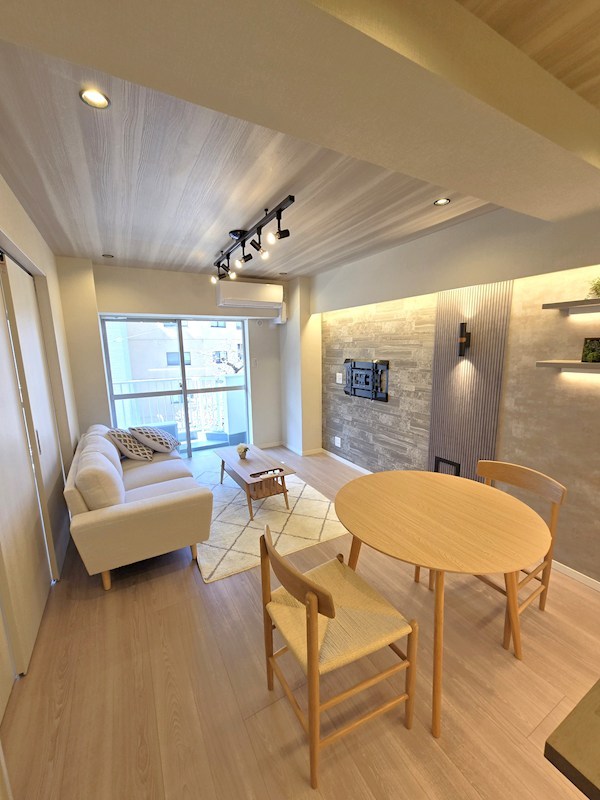 都立大八雲マンション 内観写真（リビング）