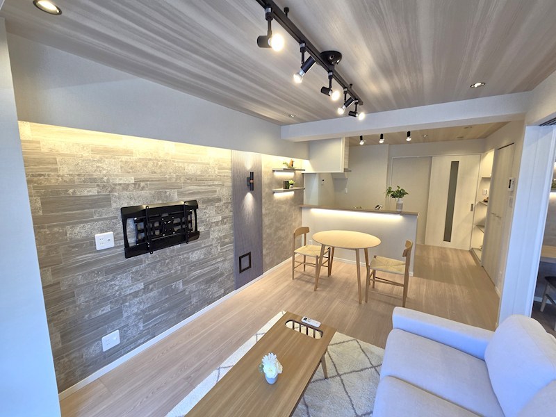 都立大八雲マンション 内観写真（リビング）