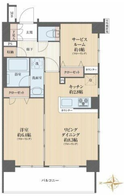 日神デュオステージ三ツ沢公園 間取図・土地図