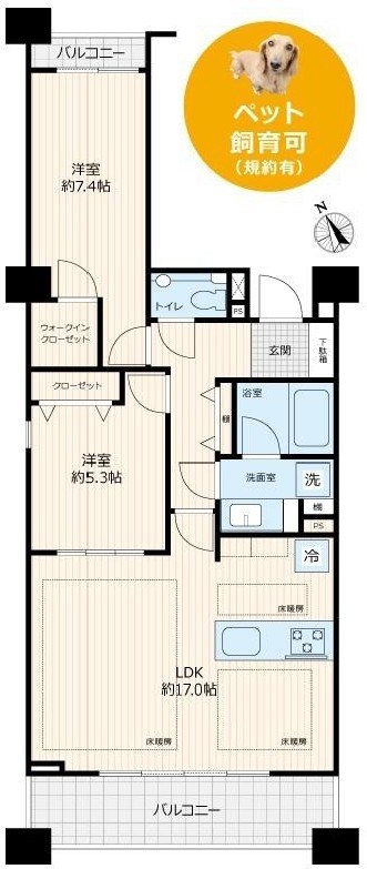 麻布市兵衛町ホームズ 間取図・土地図