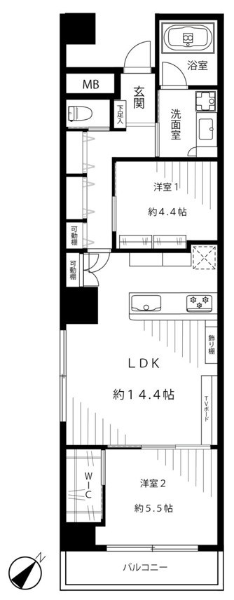 ライトコート四谷 間取図・土地図
