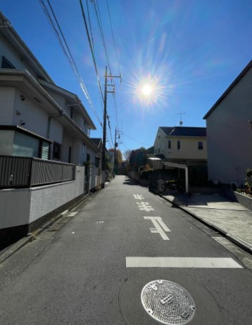 中野区上鷺宮５丁目　売地　限定1区画 現地写真（前面道路含む現地写真）