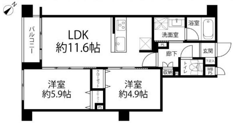 マイキャッスル小石川 間取図・土地図