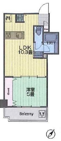 パシフィックパレス新代々木 間取図・土地図
