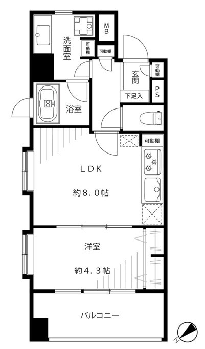 ダイナシティ文京根津 間取図・土地図