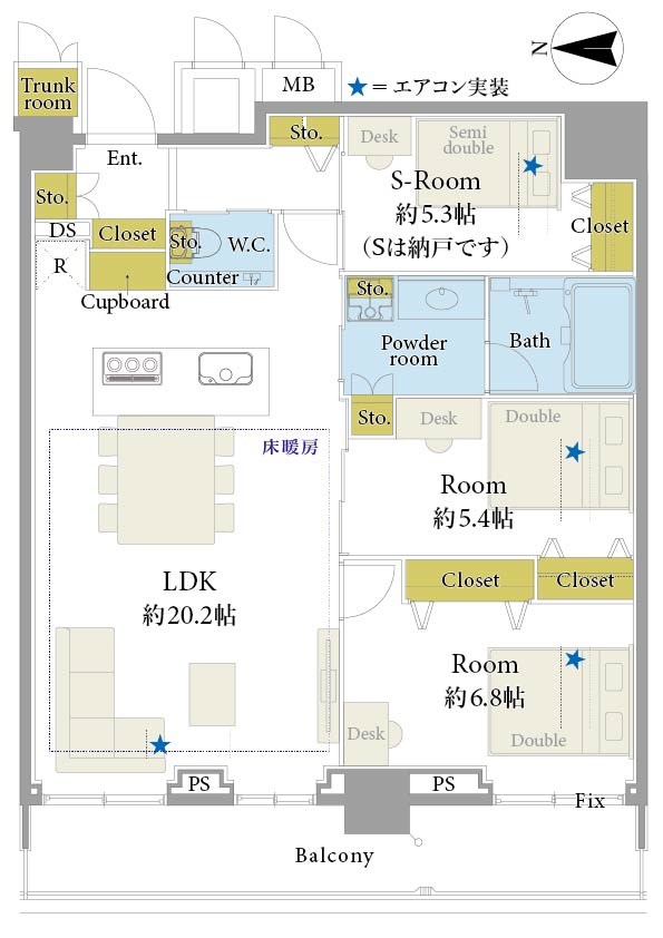 ザ・パークハウス晴海タワーズ　クロノレジデンス 間取図・土地図