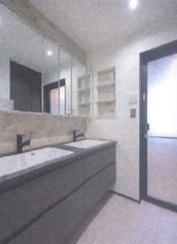 世田谷区梅丘３丁目　新築戸建　全1棟 内観写真（洗面台・洗面所）