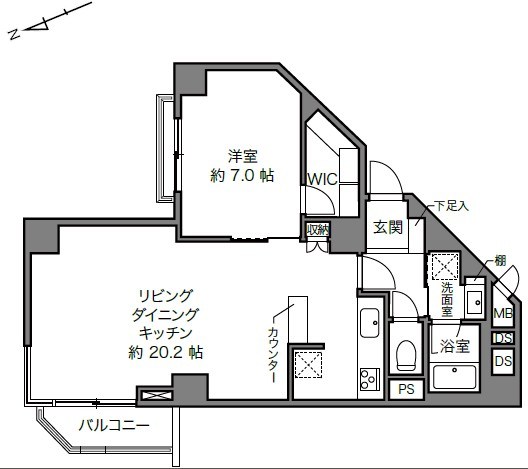 チュリス氷川坂 間取図・土地図